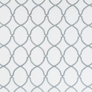 Eastern Accents Teague Embroidered Fabric in Steel