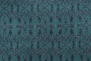 Lacefield Designs Seville Fabric in Prussian Blue