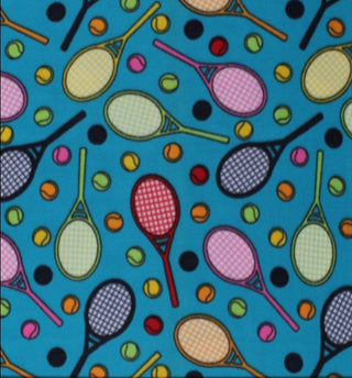 Tennis Fleece Double Brushed Fabric in Turquoise