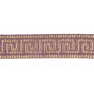 Europatex HT-601 Jacquard Greek Key Trim in Violet