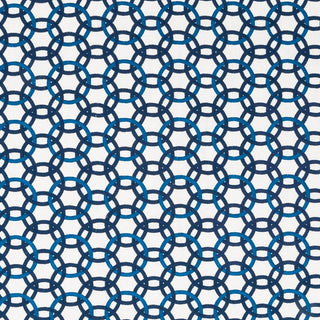Beacon Hill Momentum Embroidered Fabric in Indigo