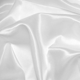 Satin Fabric in Optic White