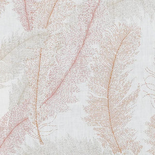 LuLu DK Whimsy Garden Linen Fabric in Coral