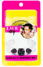 Load image into Gallery viewer, Mini DIY Silver Cuff Bracelet Kit Purple
