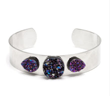 Load image into Gallery viewer, Mini DIY Silver Cuff Bracelet Kit Purple
