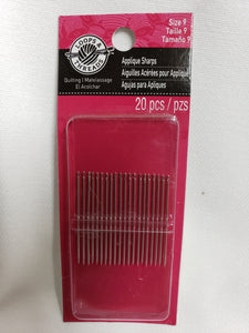Applique Sharps sewing needles size 9