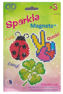 Diamond Magnets Facet Art Kit-Assorted 3/Pkg