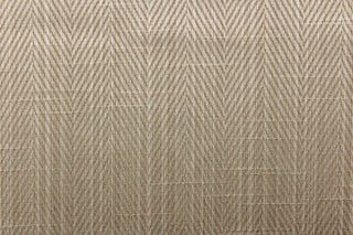 This beautiful solid platinum or champagne color fabric features a herringbone design.