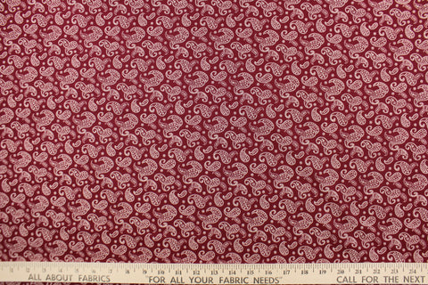 Choice Fabrics Remember When Style in Dark Red 49725-A02