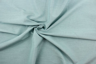  Mock linen in solid seafoam blue .