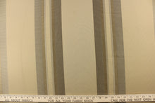 Load image into Gallery viewer, Striped pattern in brown and khaki colors 

