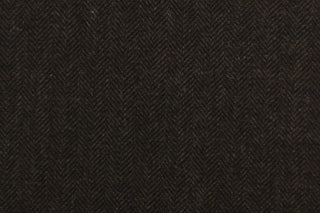 DESCRIPTION: This wool features a herringbone design in dark brown and black 