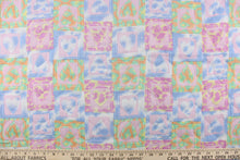 Load image into Gallery viewer, Yellow, white, soft, quilting prints, quilting, polyester, pink, hearts, green, crafting, cotton, blue, blocks,  color_multi
