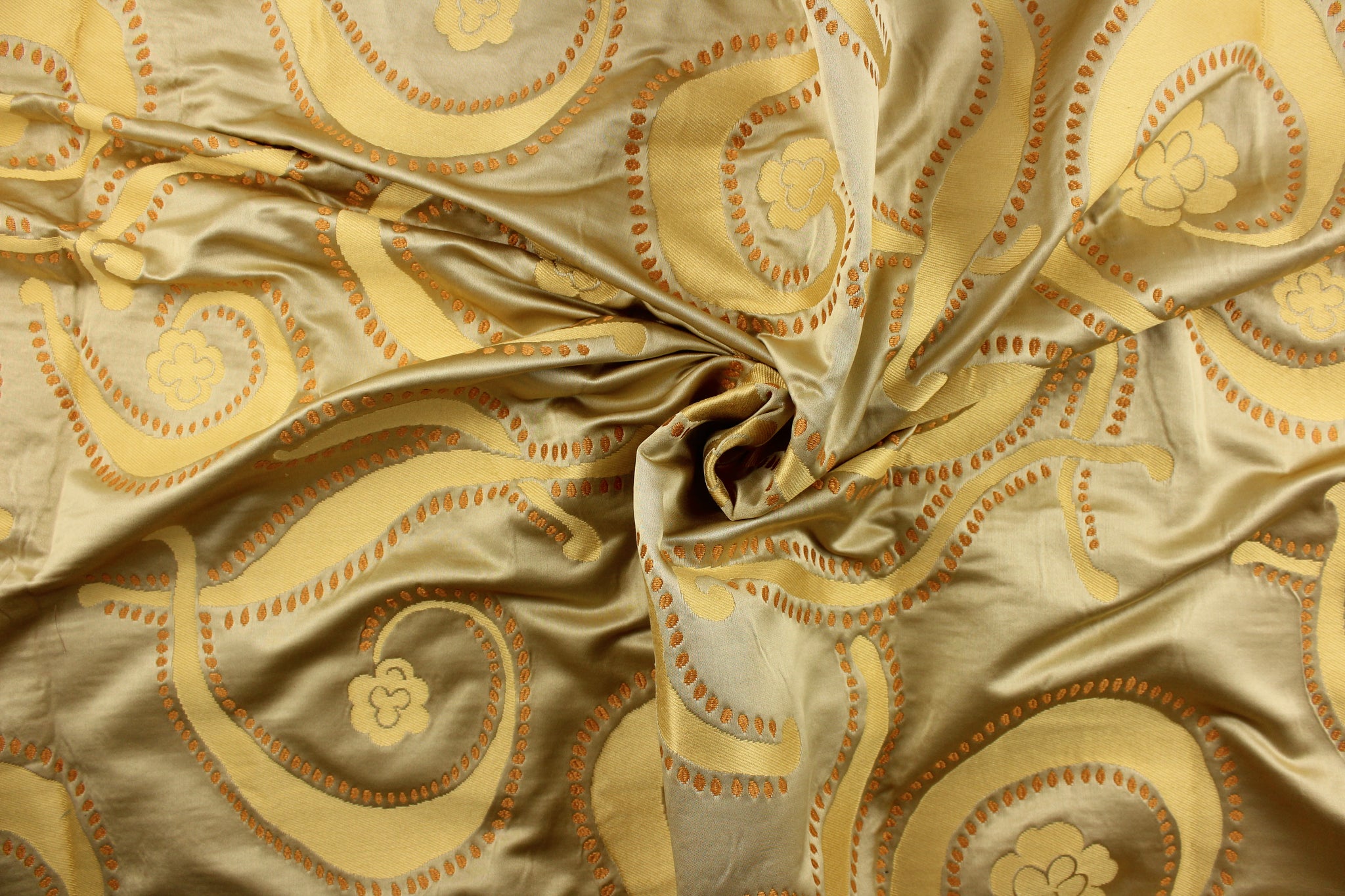 Italian Solid Viscose Blend Satin - Bronze