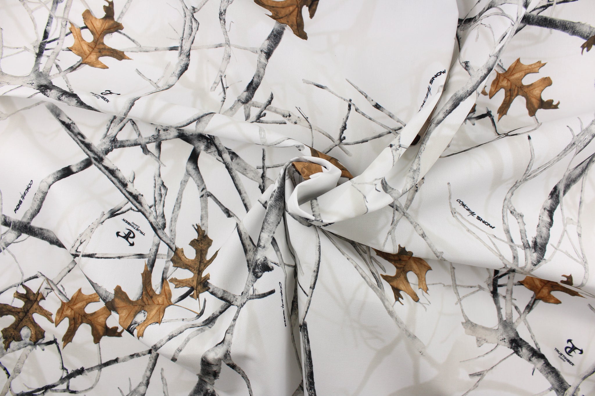 True Timber© Camouflage in Conceal Snow - All About Fabrics