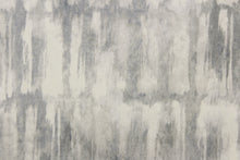 Load image into Gallery viewer, This fabric features an abstract design in shades of gray and off white.
