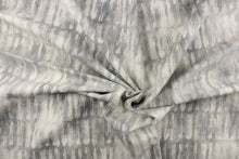Load image into Gallery viewer, This fabric features an abstract design in shades of gray and off white.

