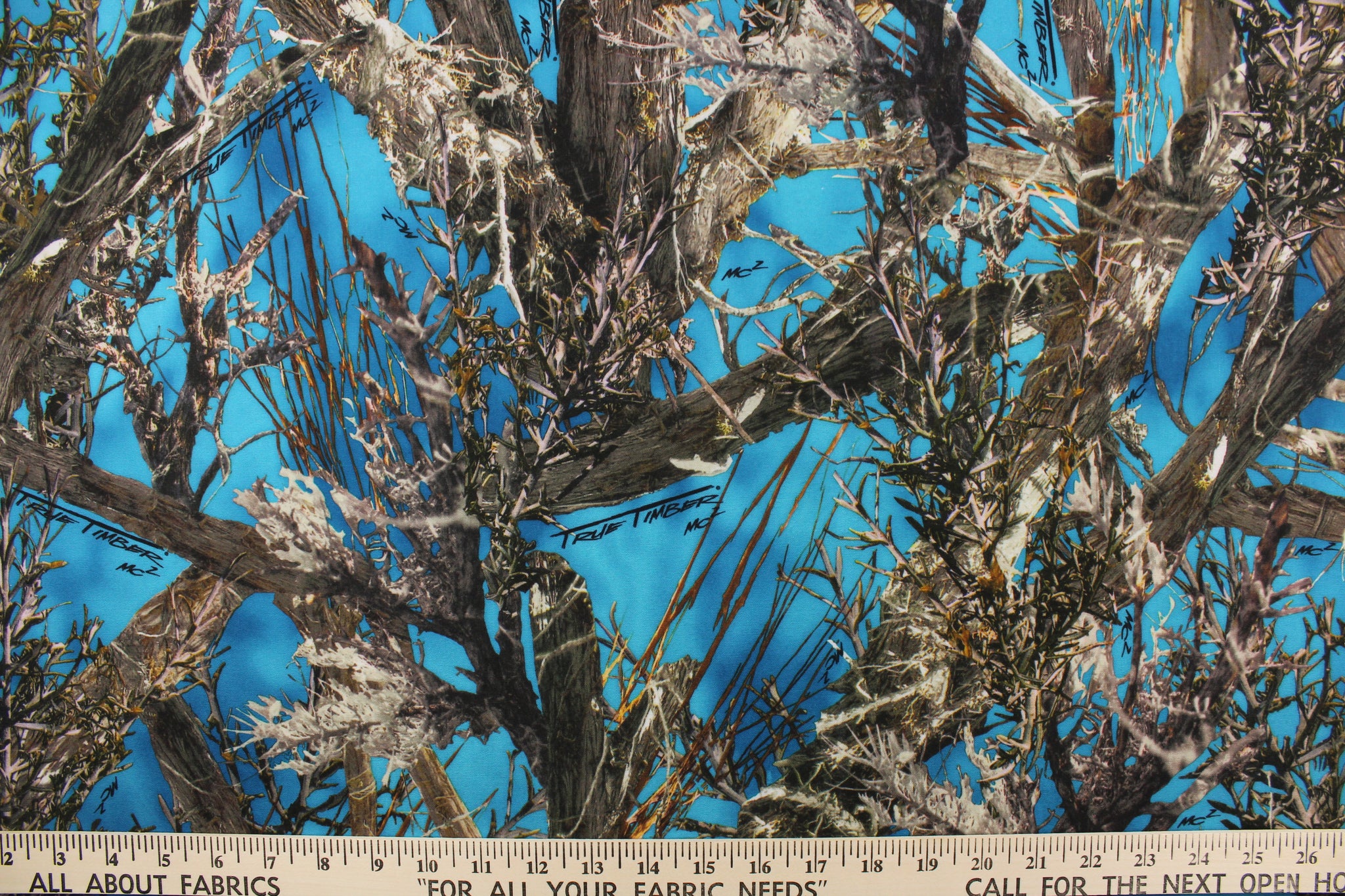 True Timber© Camouflage in Mc Blue - All About Fabrics