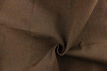Load image into Gallery viewer, This fabric in a solid brown color with pinstripes is great for umbrellas, outdoor upholstery and more

