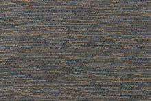 Load image into Gallery viewer, This mock linen features streaks of gold and brown tones against a dark navy blue. 
