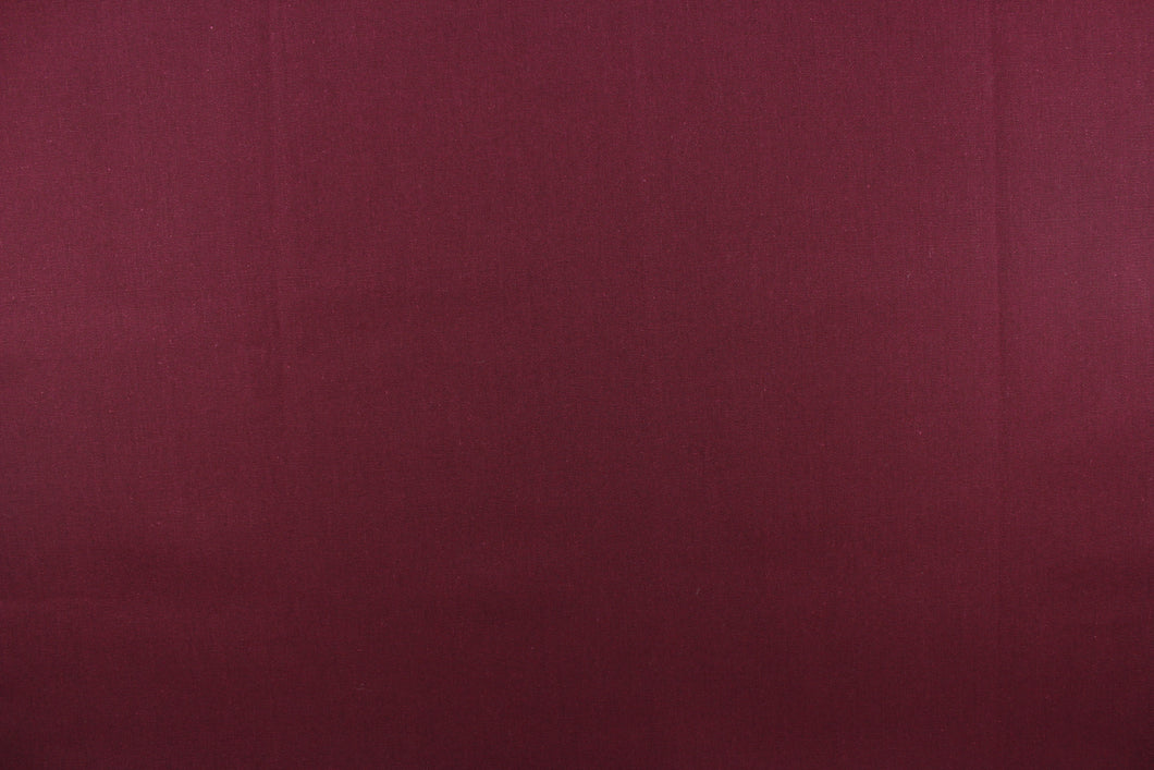  Poplin fabric in a solid burgundy