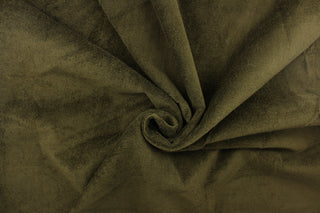 This hard wearing, textured chenille fabric in dark green would be a beautiful accent to your home decor.