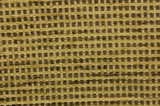 This hard wearing, textured chenille fabric in light green, cream and brown would be a beautiful accent to your home decor.