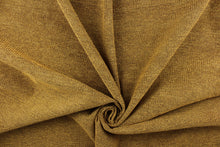 Load image into Gallery viewer, This hard wearing, textured chenille fabric in gold and brown would be a beautiful accent to your home decor.
