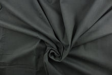 Load image into Gallery viewer, Poplin fabric in a solid  dark gray.
