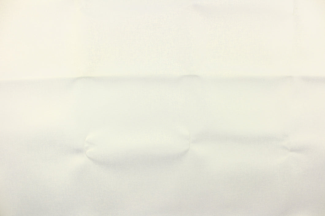 This vinyl fabric features a small crosshatch design in white with a slight shimmer and hints of gold. 