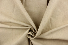 Load image into Gallery viewer, A linen fabric offers a semi-firm hand in a solid khaki color.
