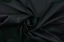 Load image into Gallery viewer,  Taffeta fabric in iridescent dark green.
