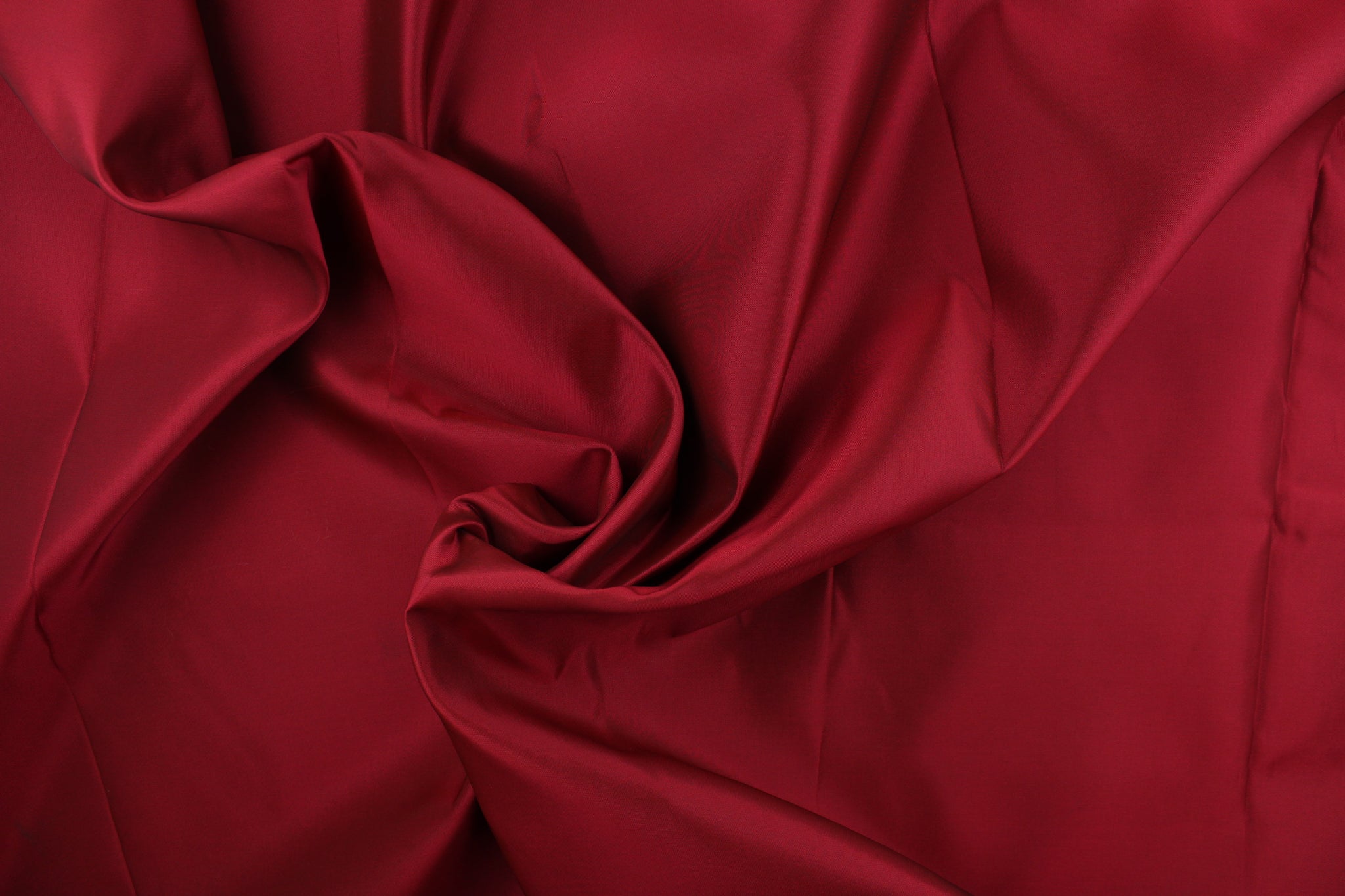Bright Red Colour Plain Satin Fabric