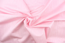 Load image into Gallery viewer, This taffeta fabric in a solid pink. This fabric has a slight shine and a wavy, watery look.  
