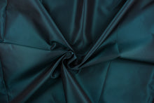 Load image into Gallery viewer, This taffeta fabric in iridescent in a deep teal
