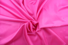 Load image into Gallery viewer, This taffeta fabric in solid hot pink.
