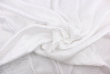 Load image into Gallery viewer, This taffeta fabric features a crinkle in iridescent bright white. 
