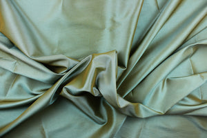 This taffeta fabric in iridescent turquoise.
