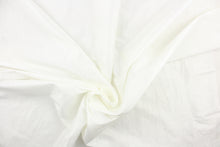Load image into Gallery viewer, This taffeta fabric features a crinkle design in bright white.
