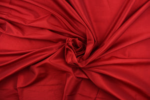 This taffeta fabric in a solid rich red.