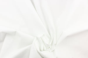 This wide fabric is 320 thread count and is a solid eggshell white.