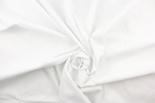 This wide fabric is 320 thread count and is solid white.