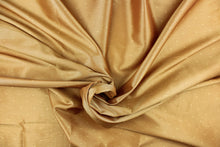 Load image into Gallery viewer, This beautiful jacquard fabric features an embroider pin head design in a rich gold.
