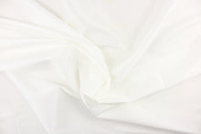 Load image into Gallery viewer, This beautiful jacquard fabric features an embroider pin head design in a bright white.
