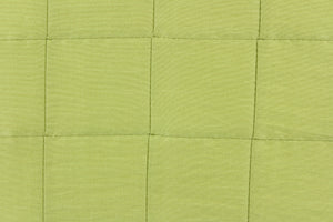  This beautiful jacquard fabric features an pin tuck block design in a lime green color.