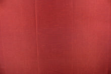 Load image into Gallery viewer,  A mock linen fabric in a solid brick red
