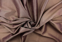 Load image into Gallery viewer, A mock linen fabric in a beautiful solid brown tone.
