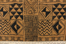 Load image into Gallery viewer, This safari themed medium/heavyweight chenille fabric in brown and black is perfect for accent pillows, throws, blankets, window treatments (draperies and valances), and upholstery projects. 
