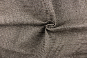 This weaved duotone fabric in pebble brown is perfect for outdoor settings and indoors in sunny rooms.
