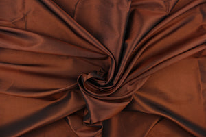 This taffeta fabric in a rich iridescent bronze.